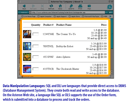 2) Data Manipulation Languages: SQL and DLI
